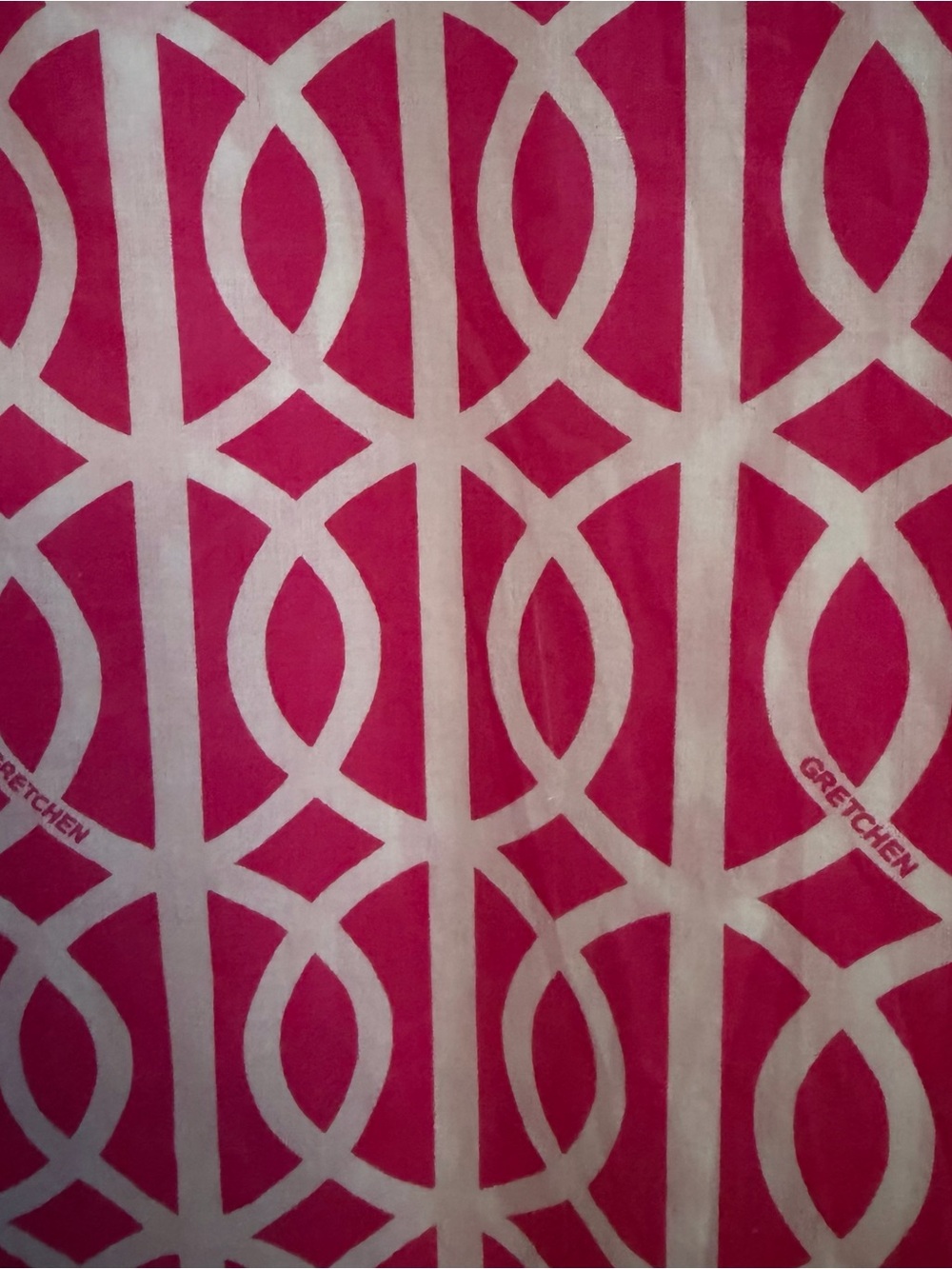Gretchen Scott Designs Pink White Geometric Tunic Top Dress Size S - Picture 6 of 8